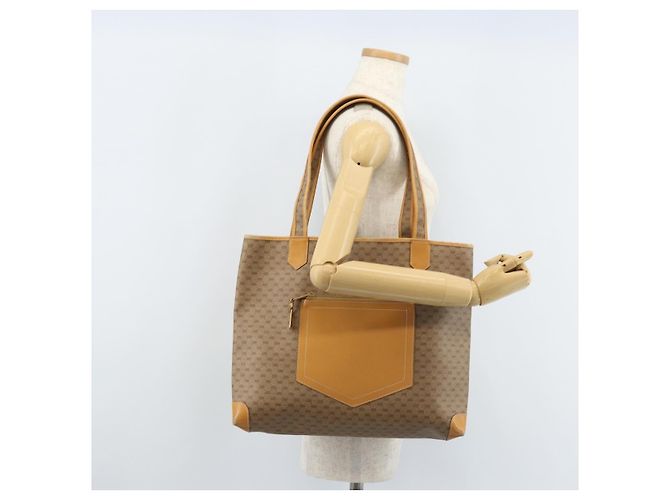 Gucci Borsa tote Micro GG Supreme in PVC beige e oro 002 098 0057 Auth ep13772 D'oro - view 22