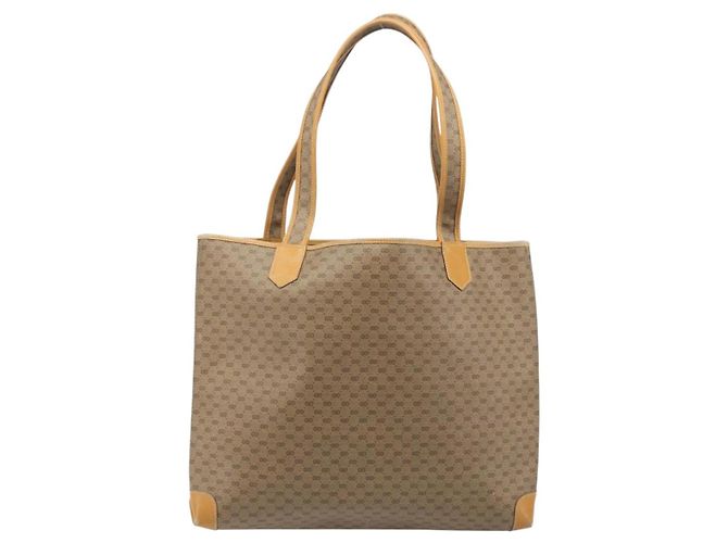 Gucci Borsa tote Micro GG Supreme in PVC beige e oro 002 098 0057 Auth ep13772 D'oro - view 3