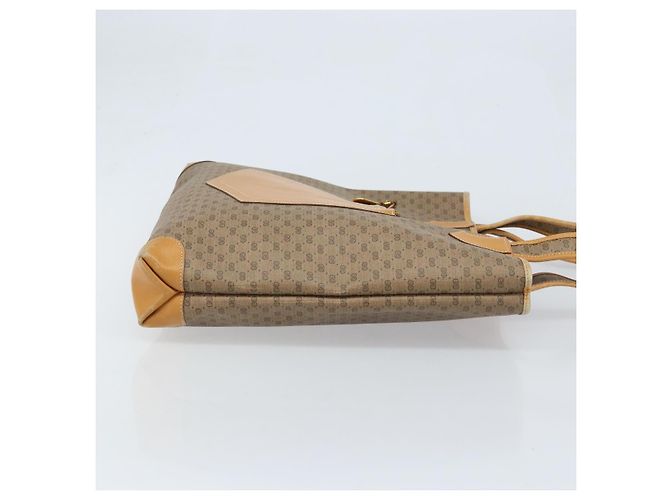 Gucci Borsa tote Micro GG Supreme in PVC beige e oro 002 098 0057 Auth ep13772 D'oro - view 4