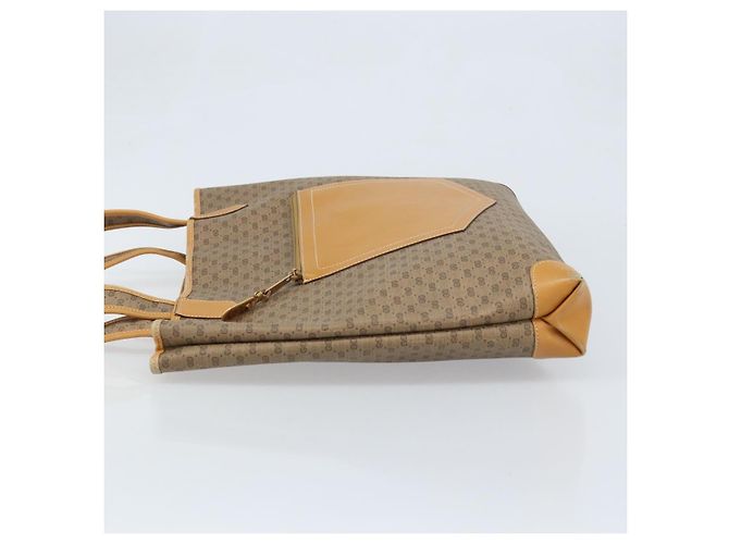 Gucci Borsa tote Micro GG Supreme in PVC beige e oro 002 098 0057 Auth ep13772 D'oro - view 5