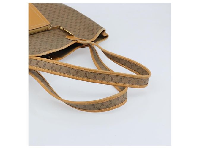 Gucci Borsa tote Micro GG Supreme in PVC beige e oro 002 098 0057 Auth ep13772 D'oro - view 7