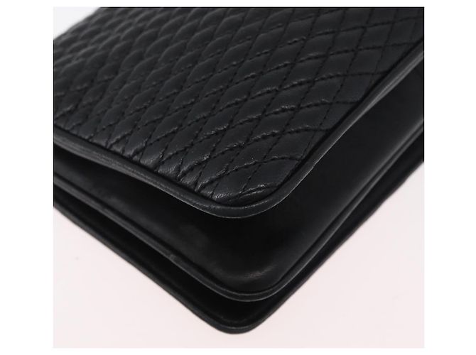 BALLY Borsa a Spalla a Catena Pelle Nera Oro Auth BSZ200 Nero D'oro - vista 12