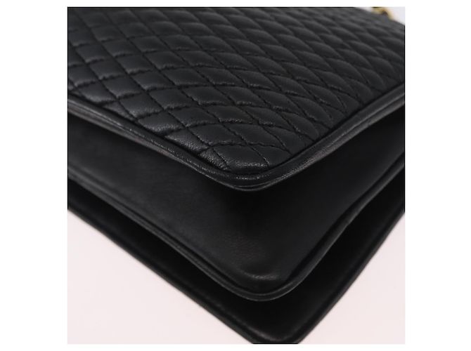 BALLY Borsa a Spalla a Catena Pelle Nera Oro Auth BSZ200 Nero D'oro - vista 13