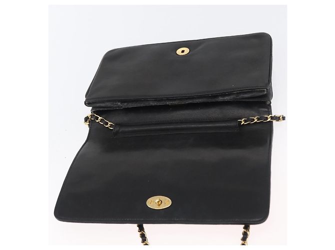 BALLY Borsa a Spalla a Catena Pelle Nera Oro Auth BSZ200 Nero D'oro - vista 15
