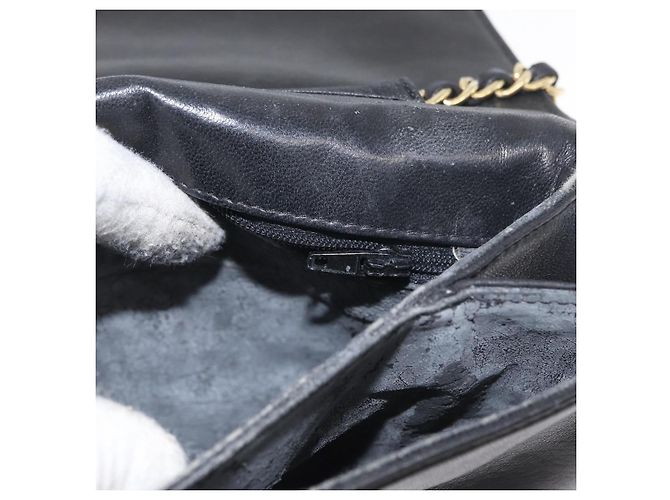 BALLY Borsa a Spalla a Catena Pelle Nera Oro Auth BSZ200 Nero D'oro - vista 21