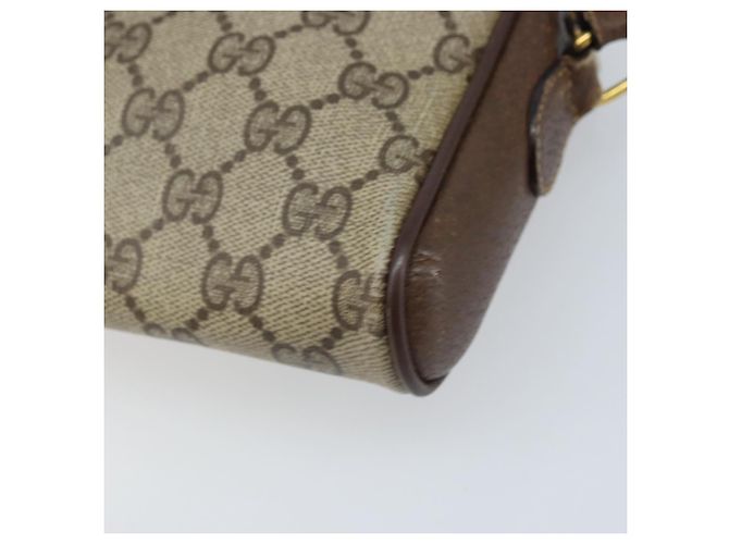 Bolsa Sherry Line GG Supreme Web da GUCCI em PVC bege e dourado 116 02 089 Auth BSZ082 - vista 12
