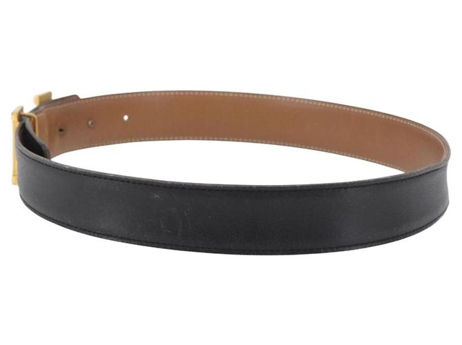 Hermès HERMES Constance Wende-Gürtel Leder 30,7"" Schwarz Auth BSZ096 - Ansicht 3
