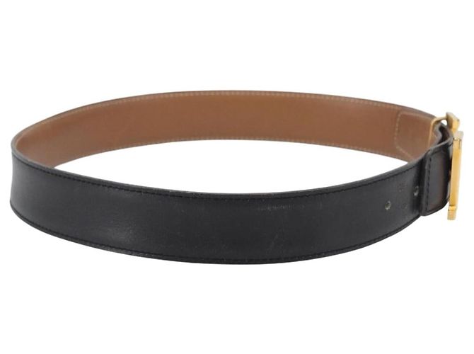 Hermès HERMES Constance Wende-Gürtel Leder 30,7"" Schwarz Auth BSZ096 - Ansicht 4