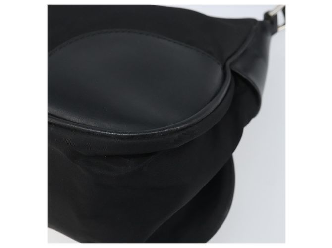 Borsa a Spalla PRADA Nylon Nero Argento Auth ARZ672A - vista 10