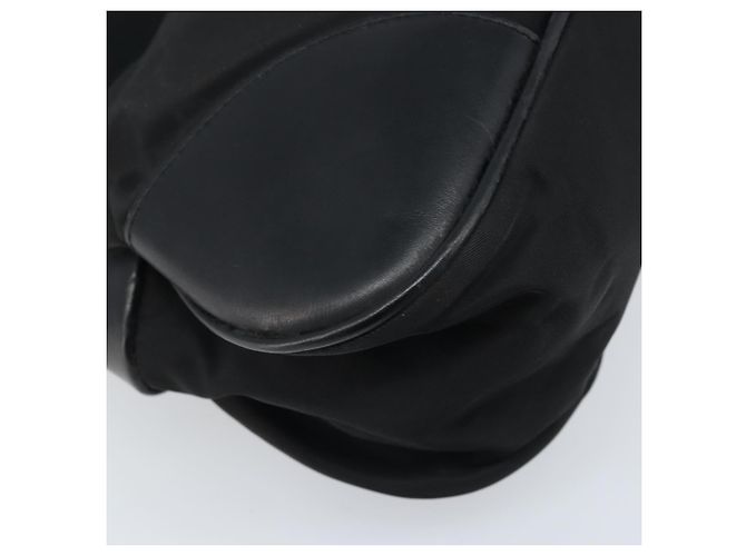 Borsa a Spalla PRADA Nylon Nero Argento Auth ARZ672A - vista 13