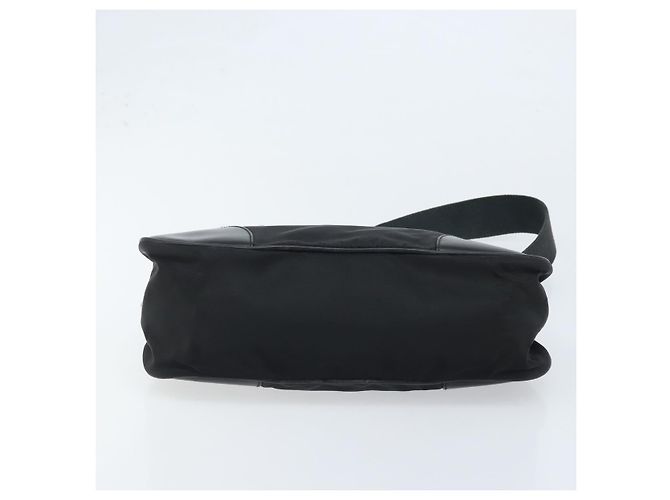 Borsa a Spalla PRADA Nylon Nero Argento Auth ARZ672A - vista 9