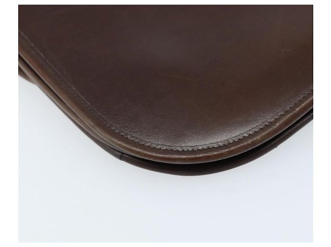Borsa a Spalla Christian Dior in Pelle Marrone Oro Auth ep13755 D'oro - vista 13