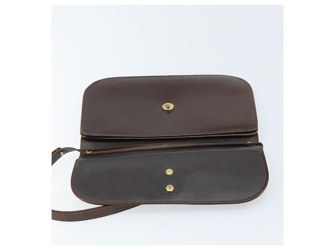 Borsa a Spalla Christian Dior in Pelle Marrone Oro Auth ep13755 D'oro - vista 17