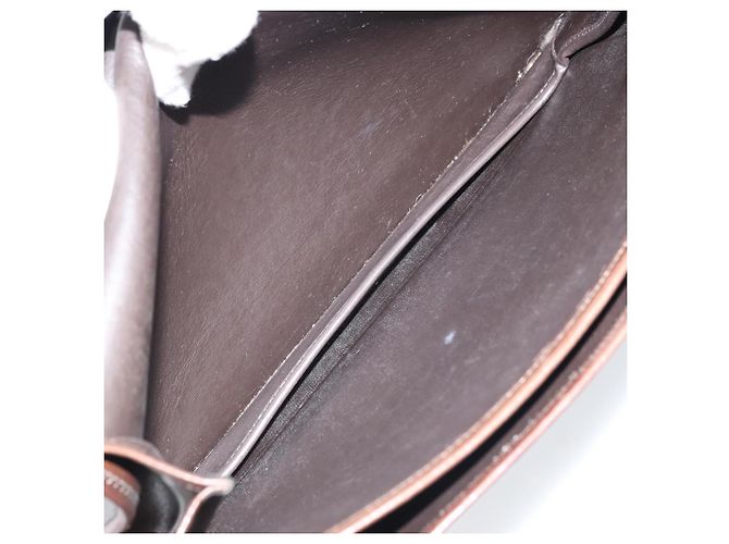 Borsa a Spalla Christian Dior in Pelle Marrone Oro Auth ep13755 D'oro - vista 19