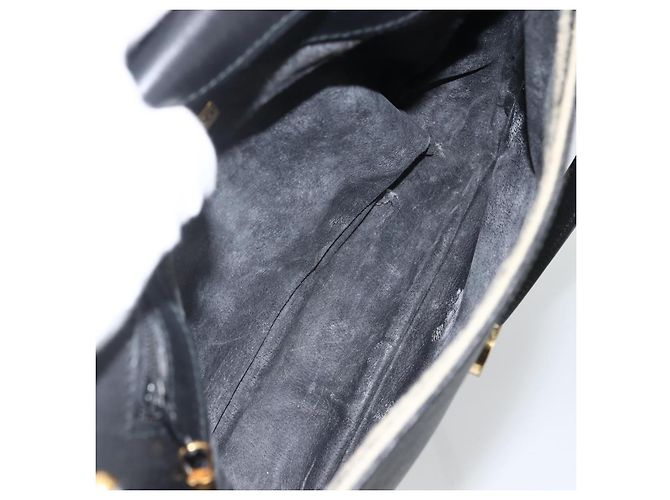 Gucci Borsa a spalla Micro GG Supreme in PVC Nero Oro Auth BSZ310 D'oro - vista 16