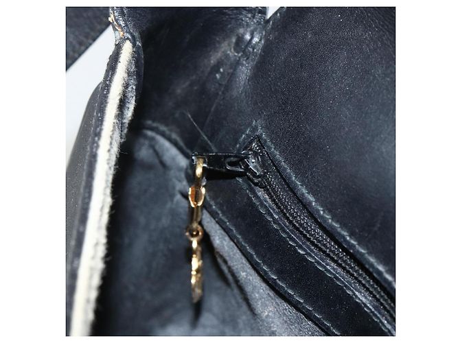 Gucci Borsa a spalla Micro GG Supreme in PVC Nero Oro Auth BSZ310 D'oro - vista 19