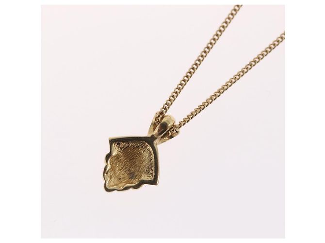 Collana Christian Dior metallo tono oro Auth BA11487 - vista 11
