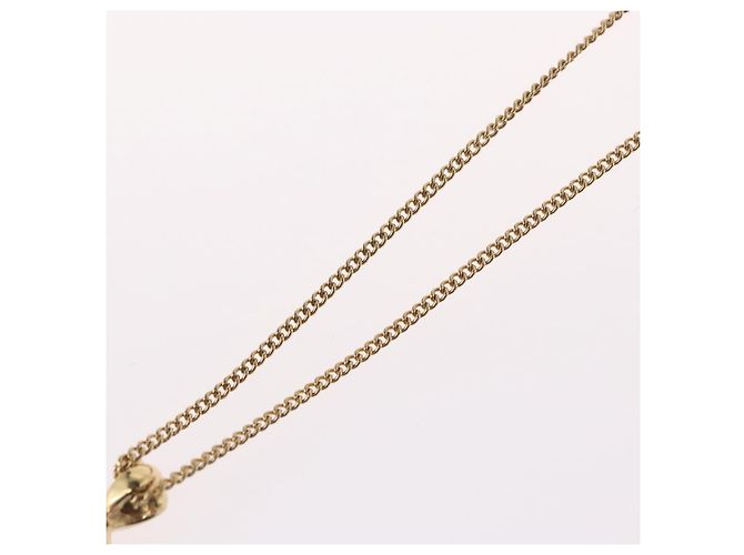 Collana Christian Dior metallo tono oro Auth BA11487 - vista 12