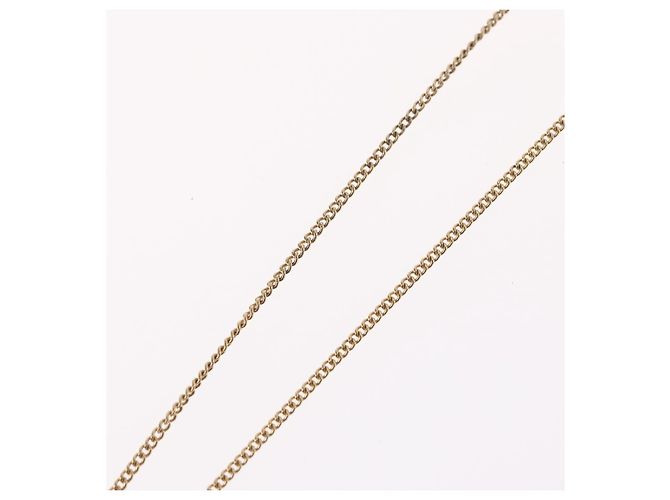 Collana Christian Dior metallo tono oro Auth BA11487 - vista 13