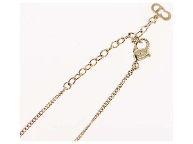 Collana Christian Dior metallo tono oro Auth BA11487 - vista 16