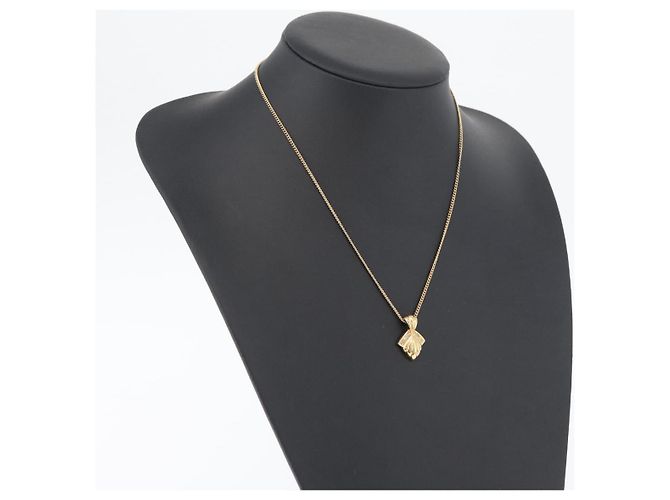 Collana Christian Dior metallo tono oro Auth BA11487 - vista 18