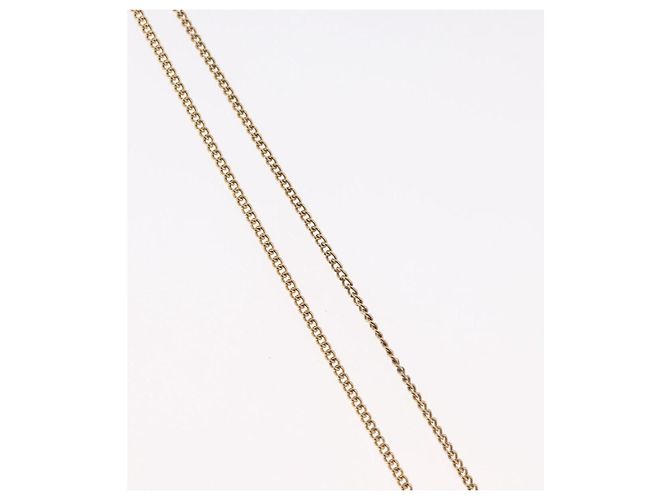 Collana Christian Dior metallo tono oro Auth BA11487 - vista 6
