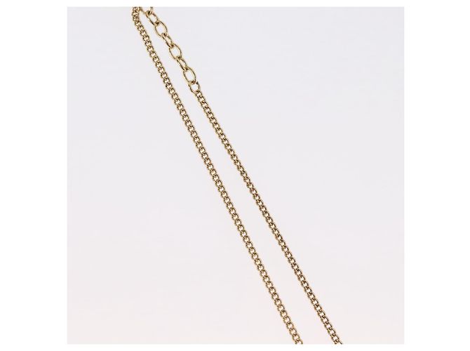 Collana Christian Dior metallo tono oro Auth BA11487 - vista 7
