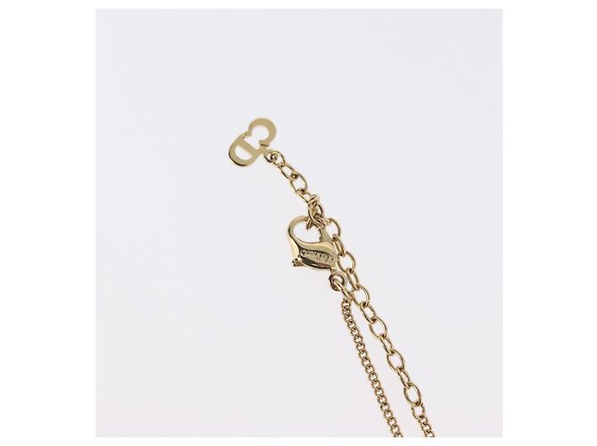 Collana Christian Dior metallo tono oro Auth BA11487 - vista 9