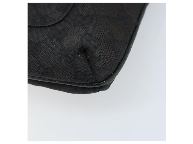 Bolsa de Ombro GG Canvas Gucci Preto Prata 122793 Auth bs34005 - vista 10