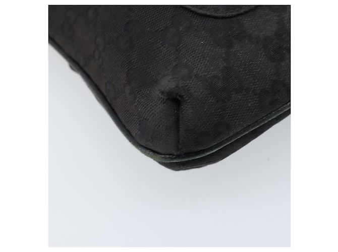 Bolsa de Ombro GG Canvas Gucci Preto Prata 122793 Auth bs34005 - vista 11