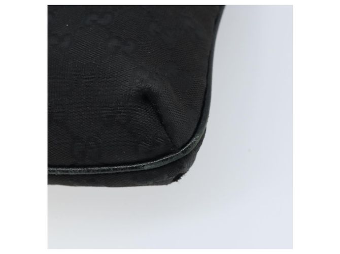 Bolsa de Ombro GG Canvas Gucci Preto Prata 122793 Auth bs34005 - vista 12