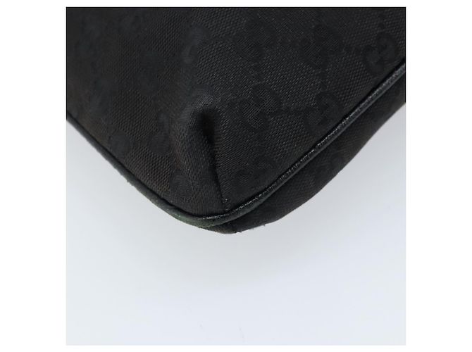 Bolsa de Ombro GG Canvas Gucci Preto Prata 122793 Auth bs34005 - vista 13