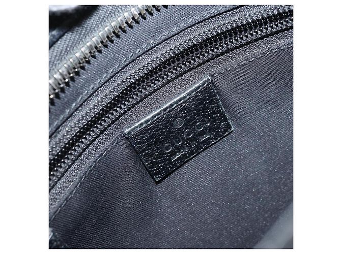 Bolsa de Ombro GG Canvas Gucci Preto Prata 122793 Auth bs34005 - vista 16