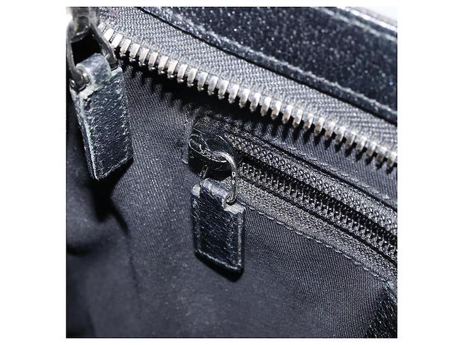 Bolsa de Ombro GG Canvas Gucci Preto Prata 122793 Auth bs34005 - vista 20