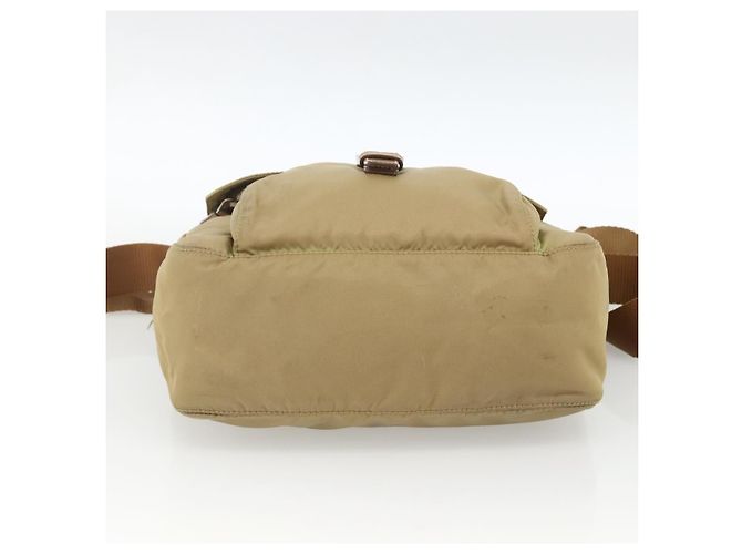 Borsa a Spalla PRADA Nylon Beige Argento Autentica ARZ282 - vista 10