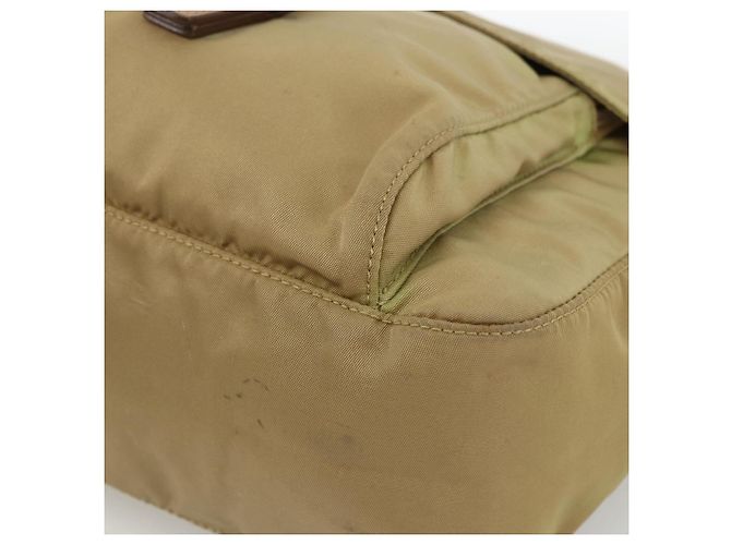 Borsa a Spalla PRADA Nylon Beige Argento Autentica ARZ282 - vista 11