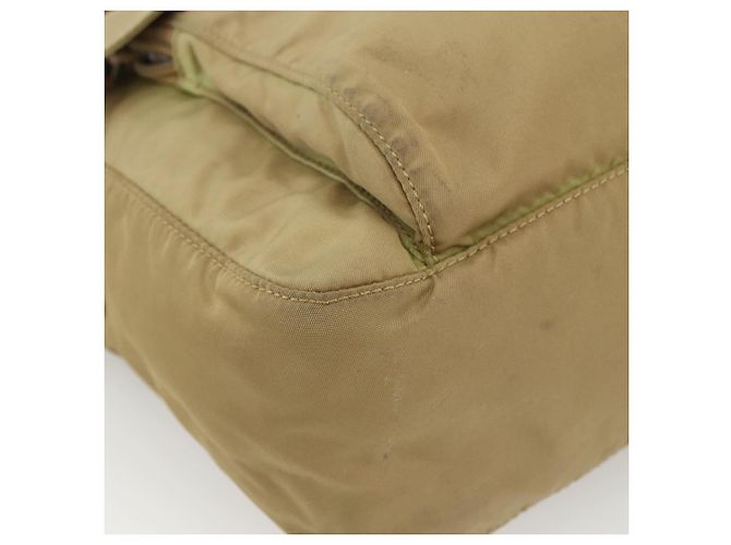 Borsa a Spalla PRADA Nylon Beige Argento Autentica ARZ282 - vista 12