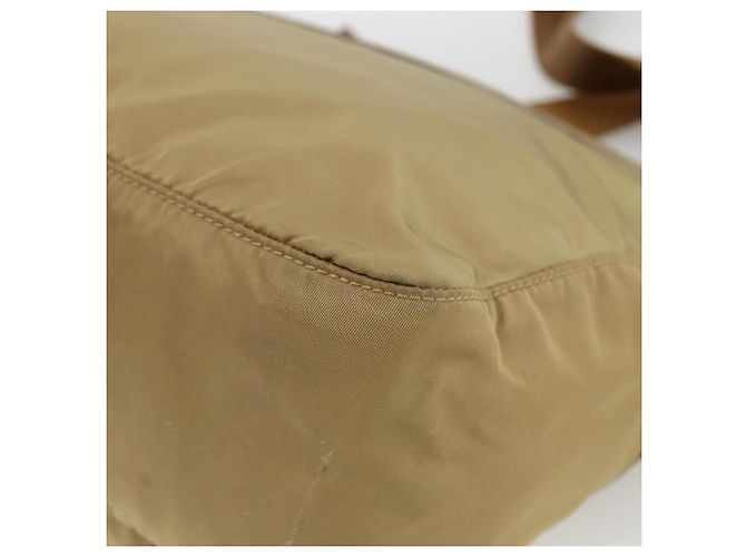 Borsa a Spalla PRADA Nylon Beige Argento Autentica ARZ282 - vista 13