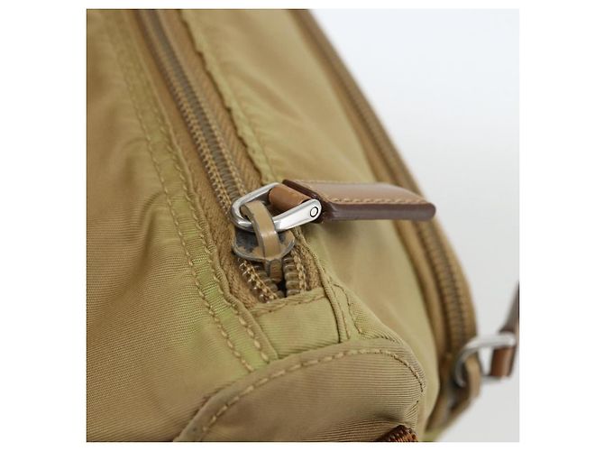 Borsa a Spalla PRADA Nylon Beige Argento Autentica ARZ282 - vista 19