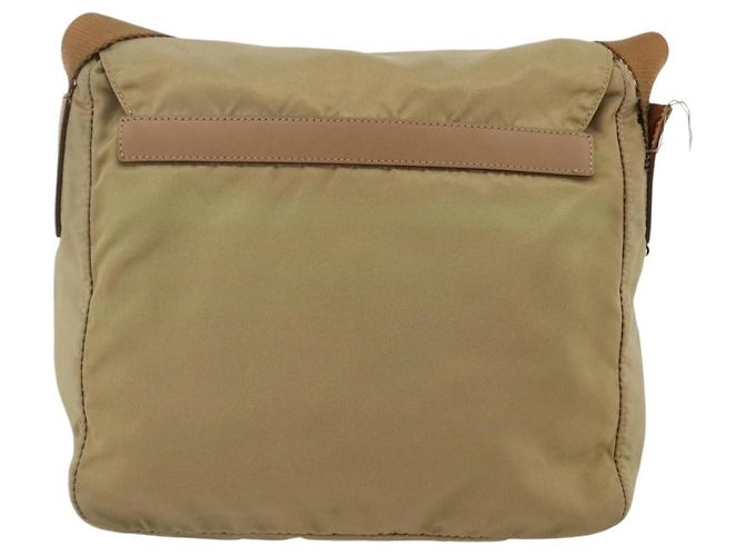 Borsa a Spalla PRADA Nylon Beige Argento Autentica ARZ282 - vista 3