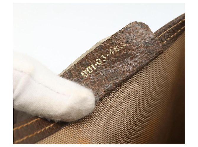 Gucci Zaino GG Supreme Web Sherry Line in PVC beige e oro Auth ep13861 D'oro - vista 20