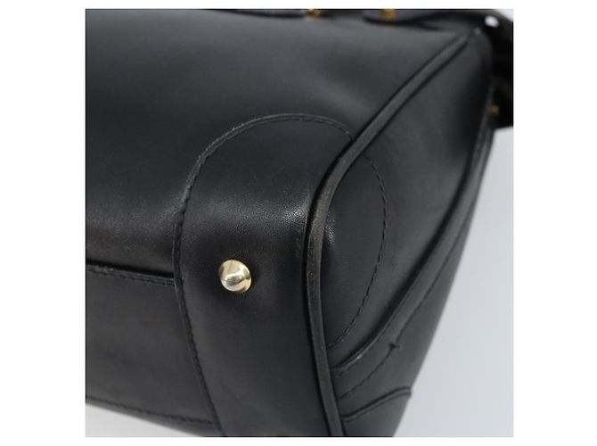 Gucci Borsa a mano in pelle nera e oro Auth BSZ350 Nero D'oro - vista 10