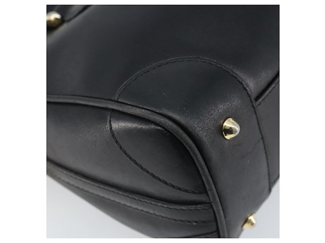 Gucci Borsa a mano in pelle nera e oro Auth BSZ350 Nero D'oro - vista 11