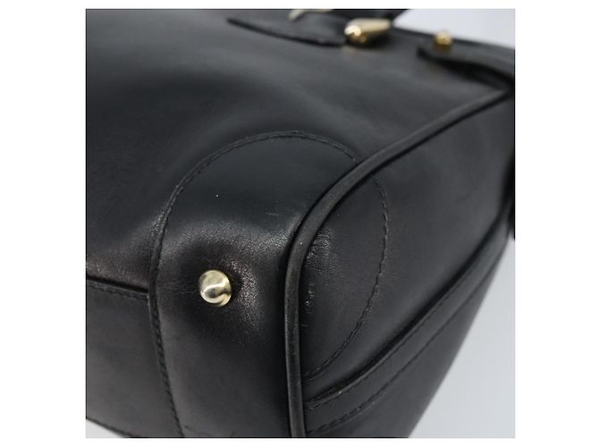 Gucci Borsa a mano in pelle nera e oro Auth BSZ350 Nero D'oro - vista 12