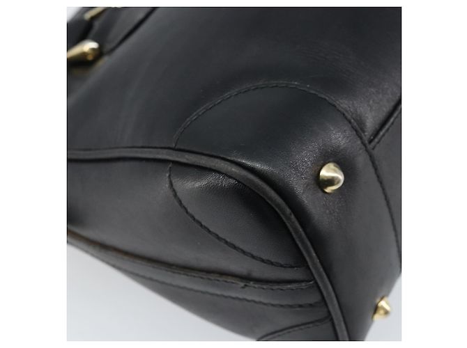 Gucci Borsa a mano in pelle nera e oro Auth BSZ350 Nero D'oro - vista 13