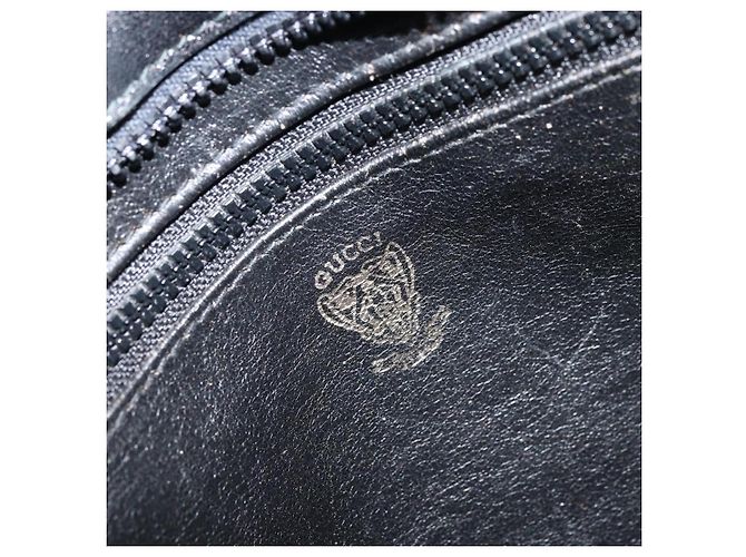 Gucci Borsa a mano in pelle nera e oro Auth BSZ350 Nero D'oro - vista 16