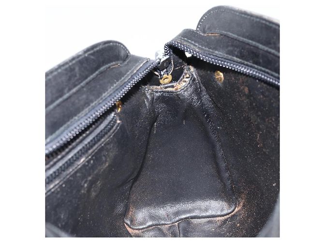 Gucci Borsa a mano in pelle nera e oro Auth BSZ350 Nero D'oro - vista 18