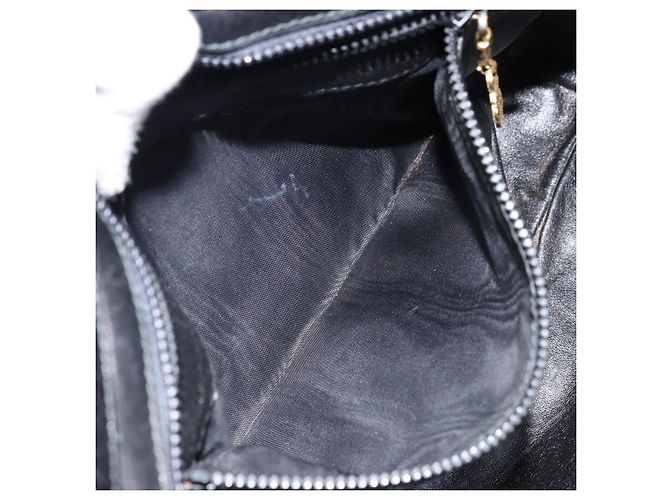 Gucci Borsa a mano in pelle nera e oro Auth BSZ350 Nero D'oro - vista 21