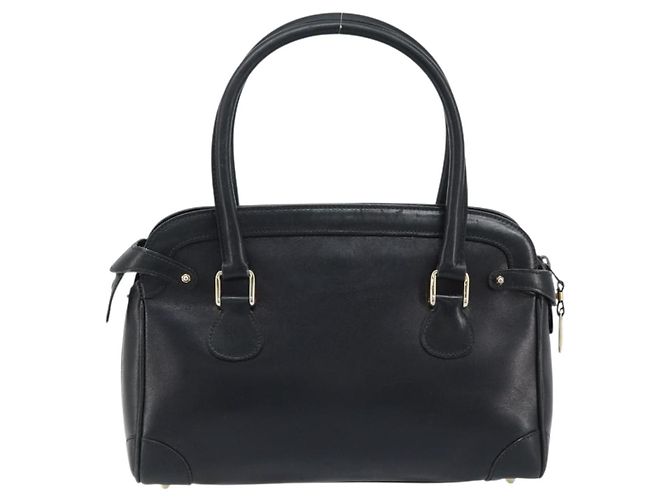 Gucci Borsa a mano in pelle nera e oro Auth BSZ350 Nero D'oro - vista 3