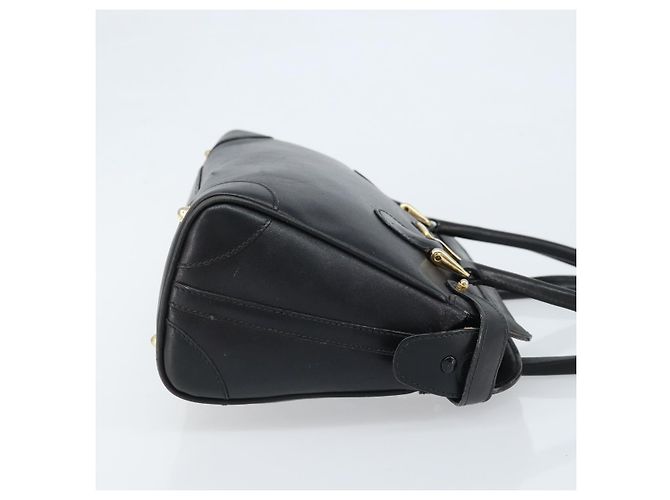 Gucci Borsa a mano in pelle nera e oro Auth BSZ350 Nero D'oro - vista 4